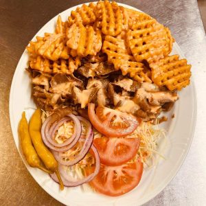 kebab ristiperunoilla